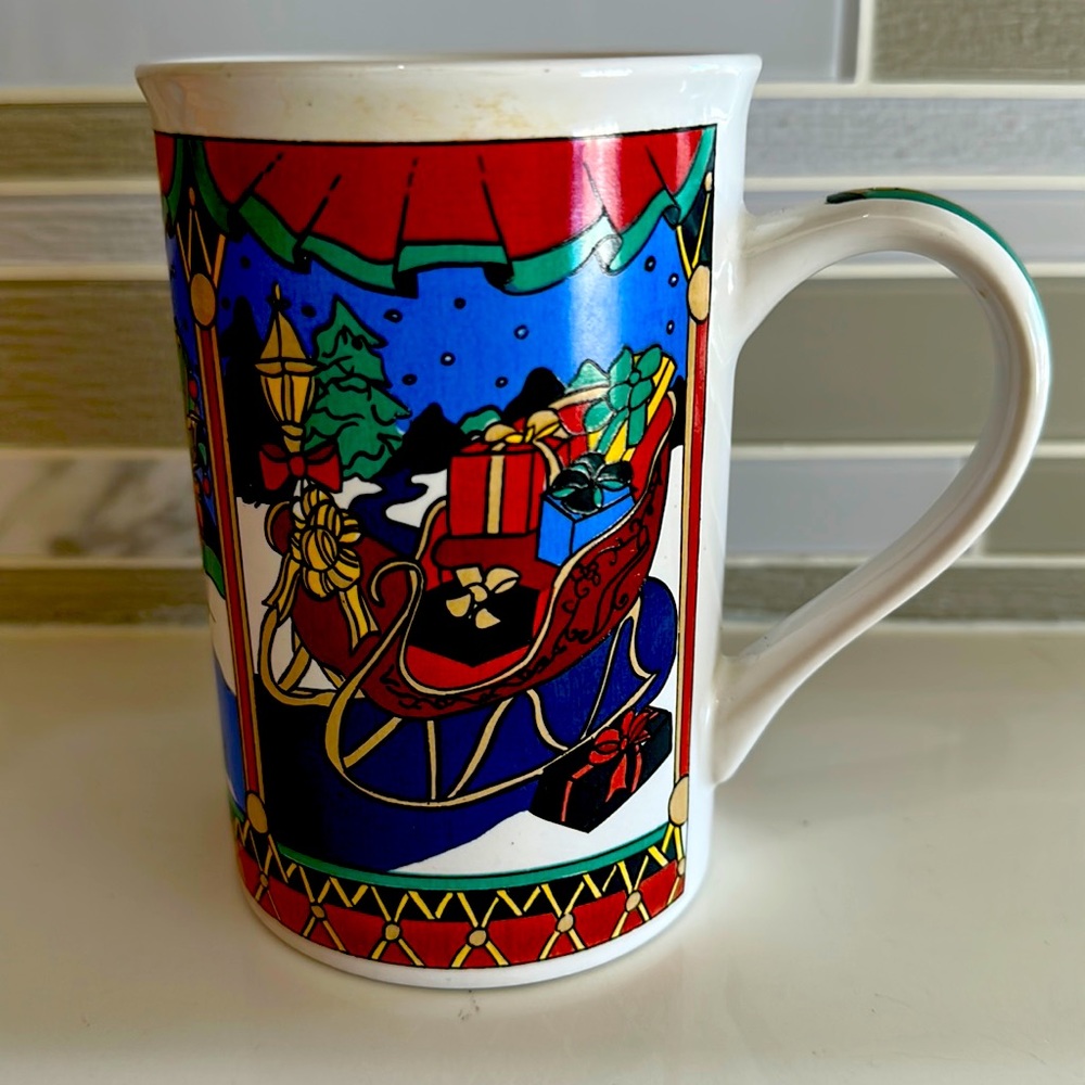 Christmas scenes ceramic 16 oz mug